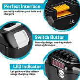 Original Makita battery, 18V 9.0Ah rechargeable battery, power tool BL1830 BL1840、BL1850、BL1860B、 Makita 18V